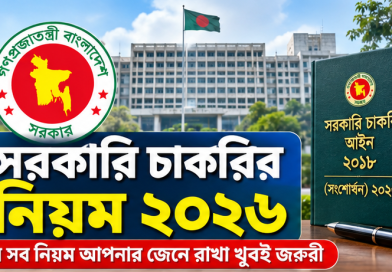 সরকারি চাকরির নিয়ম ২০২৬