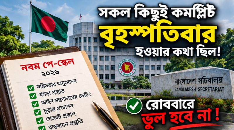 বৃহস্পতিবারে সবকিছু শেষ হওয়ার কথা